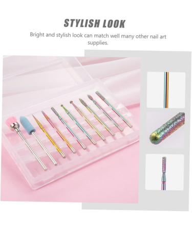 Housoutil 1 Set Nail Polisher Electric Tool Kit Cuticle Remover Professional Nail Kit Manicure Tool Nail Art Grinding Tool Keychain Comb Tungsten Steel Nail - Buy Online on GoSupps.com