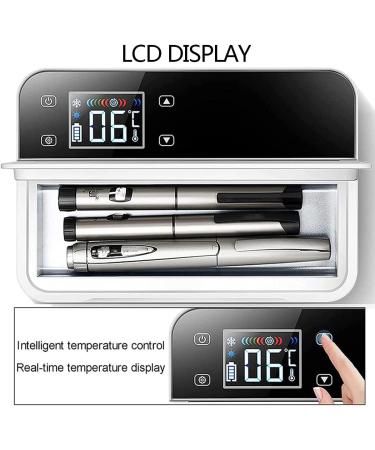 Portable Insulin Cooler Refrigerated Box LCD Display Refrigerator and Insulin Cooling for Car Travel Home Mini Drug Constant Temperature Refrigerato LCD Display 2-18 1xBattery - Buy Online on GoSupps.com