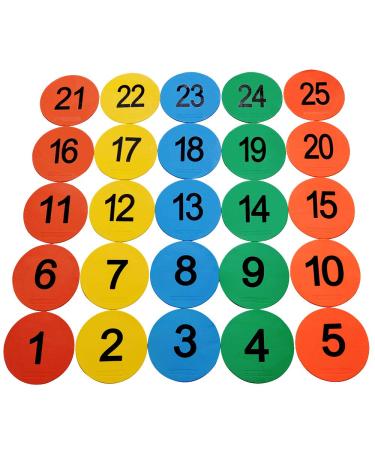 Eco Walker 8inch Numbered Spot Markers Set of 25pcs