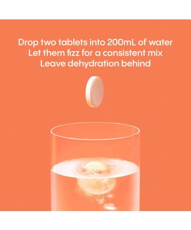 Hydralyte Effervescent Electrolytes Tablets - Orange 20 count Orange 20 count (Pack of 1) - Buy Online on GoSupps.com