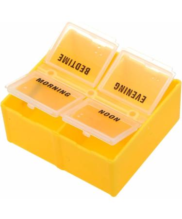 GARASANI Weekly Pill Organizer - 4 Compartments per Box 7 Boxes for Easy Medication Storage | International Shipping Available - Buy Online on GoSupps.com