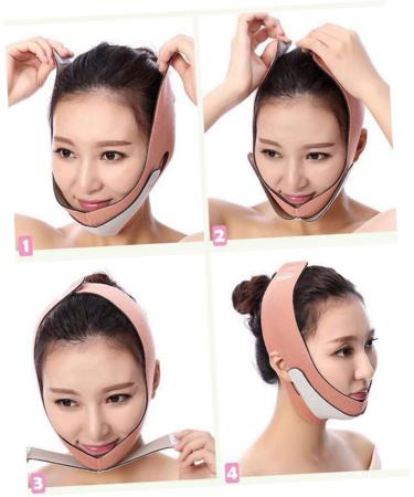 Ipetboom 1pc Slimming Belt Chin Lift Neck Lift Lifting V Thin Facial Lifting Belt Slim Strap -lifting Artifact Tight Thin Artifact Pink - Buy Online on GoSupps.com