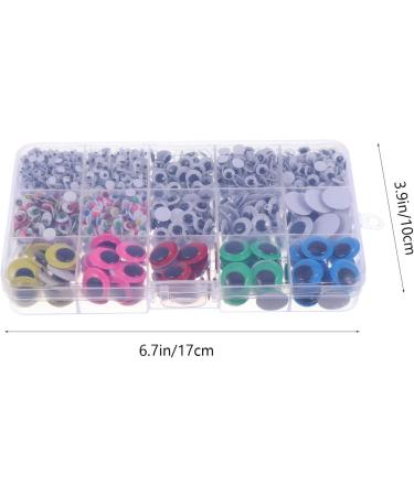 Lurrose Wiggle Eye Sticker 4500 Pcs Diy Eyes Toys Plush Stuffed Animals Colorful Plastic Wiggle Eyes Child Craft Supplies Boxed - Buy Online on GoSupps.com