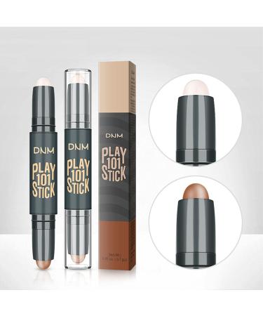 Double Head Contours Stick Makeup Set | Skin-Friendly and Suitable for Sensitive Skin - 2 in 1 Body Makeup Shading Stick Concealer Stick Uwariloy - Buy Online on GoSupps.com
