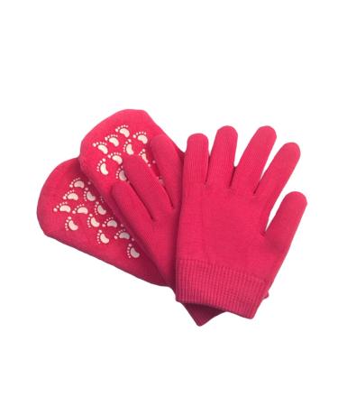 DRESSOOS Spa Gel Socks Heel Hydrating Gloves Foot Moisturizing Socks Feet Mini Wet Bag Moisture Socks Spa Gel Gloves Cracked Ear Piercing Kit Moisturizing Toe Socks Non-Slip Silicone Socks 19.00X12.50X0.50CM