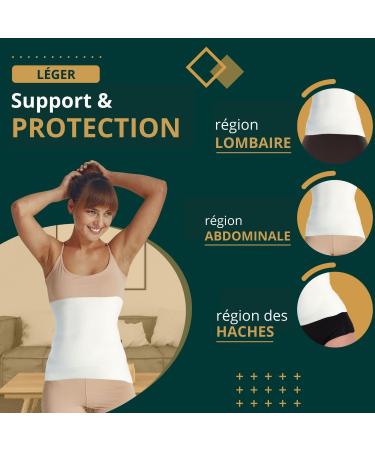 Easy8 - (White L Men's Wool Lumbar Belt Men's Abdominal Belt Women's Lumbar Belt Women's Abdominal Belt Flat Stomach Sle - Buy Online on GoSupps.com