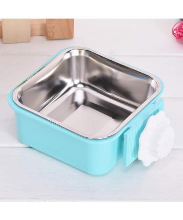 Stainless Steel Removable Hanging Crate Dog Bowl | Pet Cage Coop Cup with Bolt Holder | Ideal for Dogs, Cats, Rabbits, Birds | Small Animal Food & Water Bowl (Blue, Pack of 1) - Buy Online on GoSupps.com