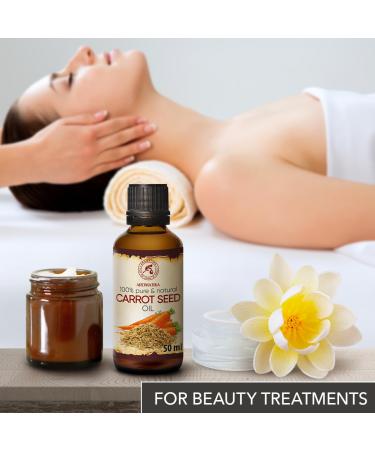 Buy Pure Cold-Pressed Carrot Seed Oil 50ml - Daucus Carota for Skin Body Hair & Nail Care - International Shipping Available - Buy Online on GoSupps.com