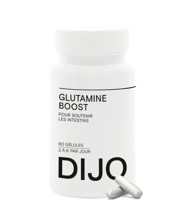 DIJO - L-Glutamine - Amino Acid Strengthens the Intestinal Wall - Made in France Vegan Gluten Free Lactose Free - 60 Capsules Cure 1 Month