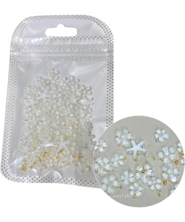 White Flower Nail 3D Flower Nails Art Resin Nails Supplies Manicure Accessories Nail Decorations 3d Flower Nails Art White Flower Nail Jewelry Accessories - Buy Online on GoSupps.com