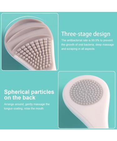 2-Piece Tongue Scraper & Cleaning Brush Set - Soft Double-Sided Oral Hygiene Tool for Healthy Tongue Care - Buy Online on GoSupps.com