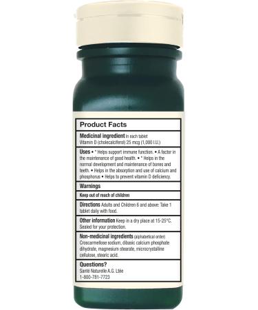 Adrien Gagnon - Vitamin D 1000 IU (500 tabs) - Buy Online on GoSupps.com