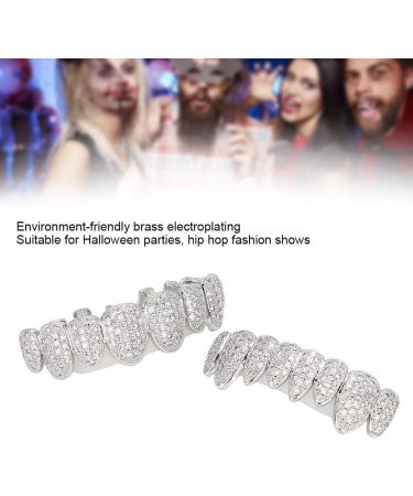 Shop Hip Hop Grillz for Teeth | Anggrek Silver Grillz Set - Perfect Halloween Party Gift & Accessories - Buy Online on GoSupps.com