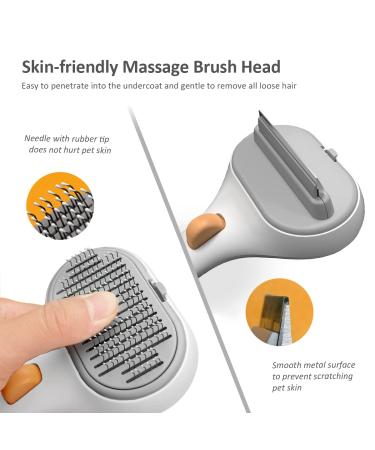 2 in 1 Pet Grooming Brush for Cats and Dogs | Shedding, Mats, Tangles | Long/Short Hair | Upgrade Pet Grooming Kit - Buy Online on GoSupps.com