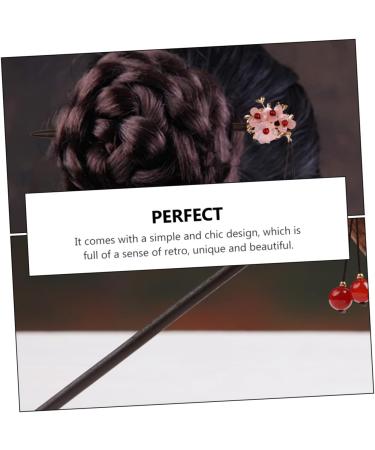 DOITOOL 1pc Flower Bead Hairpin Ancient Hair Sticks Hair Accessories Vintage Style Hair Clasp Hanfu Hair Stick Hair Pin Updo Hair Clasp Wooden Woman Palace Pearl Hairpin - Buy Online on GoSupps.com