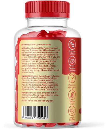 Premium Iron + Vitamin C Gummy Vitamins - Boost Your Immune System - Buy Online on GoSupps.com