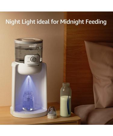 GROWNSY Instant Baby Bottle Warmer | 4 Temperature Control | Night Light & Warm Water Dispenser | 72H Smart Thermostat - Buy Online on GoSupps.com
