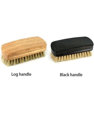 Shoe Brush Boot Brush Shoe Polisher Bristle Brush Wooden Handle Household Cleaning Tool Accessory Cleaning Brush Brush(Black) - Buy Online on GoSupps.com