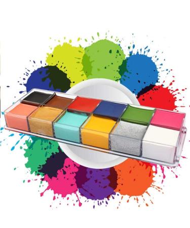 Lurrose 12 Fluorescent Body Painting Cream - Vibrant Cosmetic Pigment for Kids & Adults | International Shipping Available - Buy Online on GoSupps.com