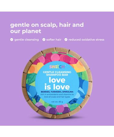 Switch Fix Gentle Cleansing Shampoo Bar - All Hair Types | Love is Love - 85g | International Shipping Available - Buy Online on GoSupps.com