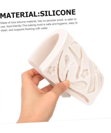 HOMSFOU DIY Mould Bird Fondant Molds Animal Fondant Silicone Flower Cake Making Resin Candy Making Silicone Fondant Molds Christmas Decor Cookie Baking Mold Silica Gel Biscuit Plate 3D 18.6x12cm Light Grey - Buy Online on GoSupps.com