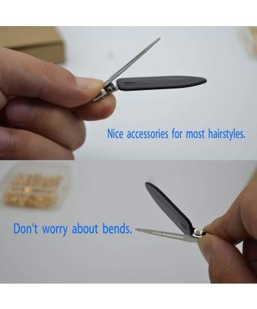 Xfantong 8 Pieces No Bend Hair Clips Makeup No Crease Hair Clips Pin Curl Clips for Hairstyle Bangs Waves Styling or Makeup Application (Black) - Buy Online on GoSupps.com