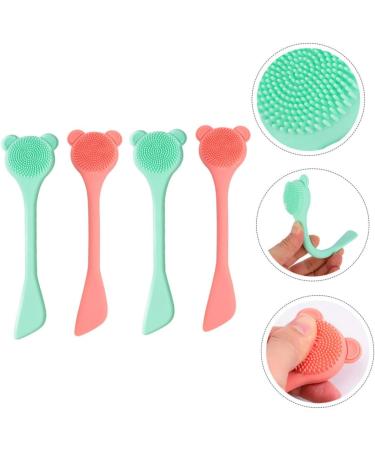 FRCOLOR Lip Exfoliator Brush silicone lip applicator facial kit removal clean skin care cosmetology kit Beauty Tool Silica gel washbasin double Silicone Face Brush - Buy Online on GoSupps.com