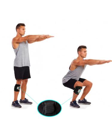 KAIJIELY Plus Knee Brace with Pressure Pad for Sciatica Relief - Adjustable Unisex Brace for Knee Pain - As Seen On TV (One Pack) - Buy Online on GoSupps.com