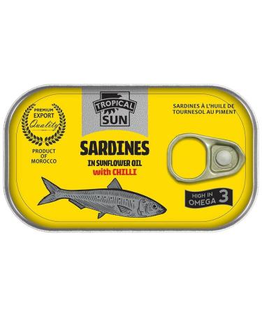 Tropical Sun Sardines with Chilli 125g Box of 12-Fd