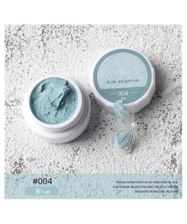 GAM-Belle Modeling Gel Nail Polish Art Design Plaster Effect 3D UV Gel Polish Professional Nail Painting Sculpture Gel Varnish - (Color: 04 Blue)