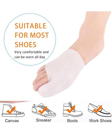 Niceneeded 2PC Silicon Gel Sock Pads Breathable Toe Protection for Ballet Dance Shoes Comfort Pillows for Large Toes - Buy Online on GoSupps.com