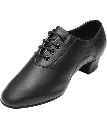 Little Boy Black Dance Shoes - Modern Ballroom Latin Shoes for Boys Size 1.5 Big Kid - Buy Online on GoSupps.com