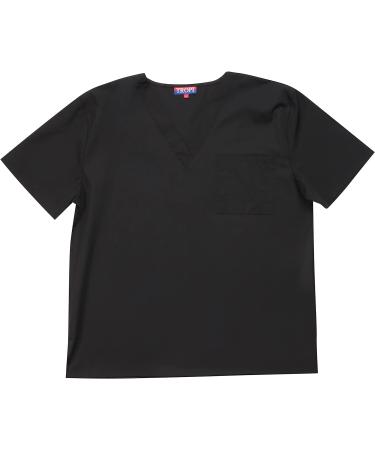 Tropi Men's Scrub Set - V-Neck Cargo Pant Medical Uniform, XX-Large Black - Buy Online on GoSupps.com