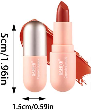 JINGLING Pill Lipstick Waterproof Solid Pill Matte Lipstick Moisturizing Lipstick in Tablet Form Portable Lipstick for Long Lasting Use 03 - Buy Online on GoSupps.com