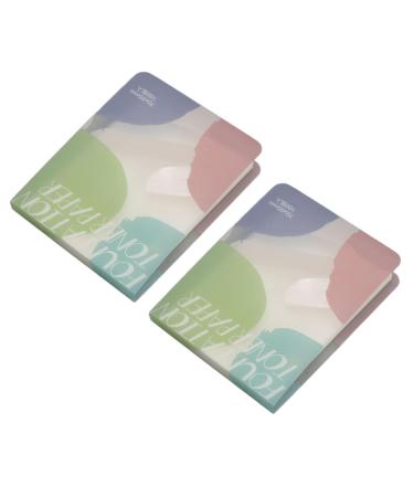 Papier de Palette de Fond de Teint Liquide Jetable pour M lange de Couleurs 200 Feuilles pour Maquillage/Nail Art 2 Ensembles avec B ton de M lange pour Salon de Beaut /Utilisation