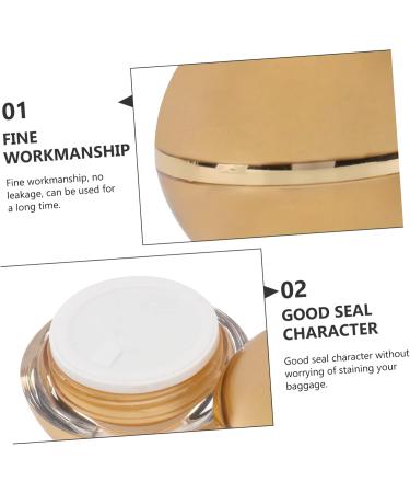 1pc Ball Cream Box Small Round Tin Empty Cosmetic Containers Small Cosmetic Container Cream Cosmetic Jars Cosmetic Empty Containers Jar Cosmetic Bottle Soap Plastic Body Travel Golden 5.8x5.8cm - Buy Online on GoSupps.com