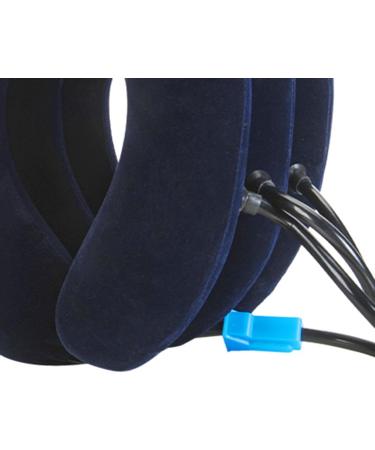 MERIGLARE 3 Tier Neck Stretcher Head Brace Inflatable Personal Use Relaxing Traction Equipment Neck Cervical Collar for Home Use Car blue - Buy Online on GoSupps.com
