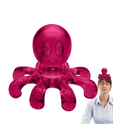 Generic head massage device scalp-stress relaxation hand-head massage device portable head massage device for hair care relief of headache hair body and head red