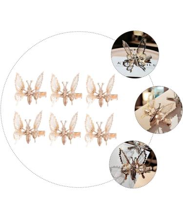 FRCOLOR butterfly headdress small butterfly clips Butterflies hair accessories Butterflies claw clips girls hollow hair gold clips Hair Pin metal snaps Hairpin princess clip flash alloy 3d - Buy Online on GoSupps.com