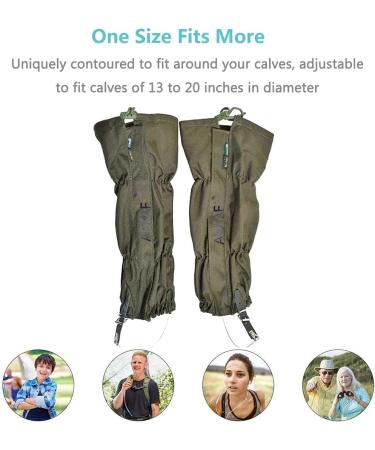 Apkaf Snake Gaiters Waterproof Snake Guards for Ultimate Snake Bite Protection  Snake Protection Gaiters for Hunting  Camping  Hiking  Outdoors Fit for Men & Women  Adjustable Size Green Large - Buy Online on GoSupps.com