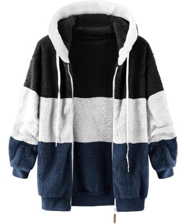 Shop Hanxiulin Oversized Plush Hoodie Jacket for Women | Warm Woolen Winter Coat with Long Arm Stand-Up Collar - Buy Online on GoSupps.com