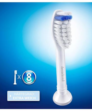 8er Demirstal Extra Soft Replacement Brushes for Philips Sonicare - Ideal for Sensitive Teeth - HX6058E  - Buy Online on GoSupps.com