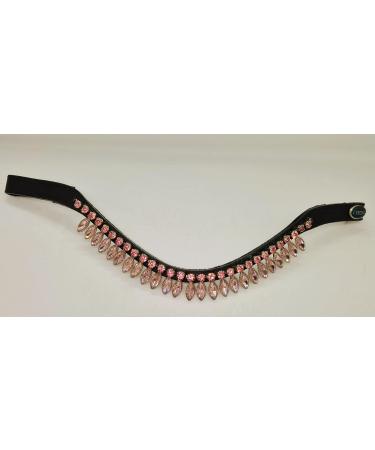 Tyssons Breeches Strass Drops Rosa Blue Leather Headband for Minishetty Shetty VB WB & Full Warmblood - International Shipping Available - Buy Online on GoSupps.com