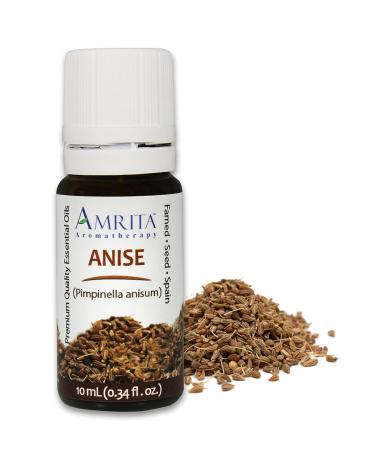 Amrita Aromatherapy: Anise Essential Oil 100% Pure and Undiluted Pimpinella anisum Premium Quality Aromatherapy Oil Tested and Verified Size: 60mL (2 Fl. Oz.)