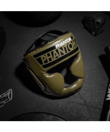 Phantom Head Guard APEX | Ultimate Boxing & MMA Protection | Unisex Full Face for Muay Thai & Fighting | Army Style - Buy Online on GoSupps.com