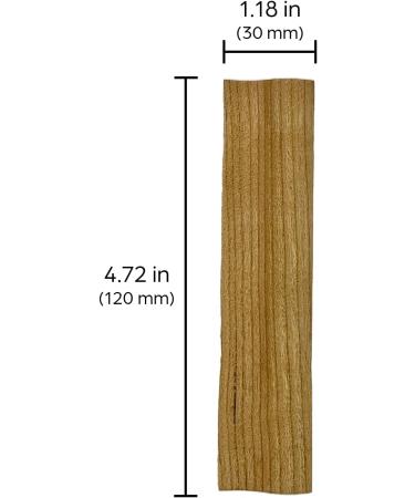 Infinite Modern Wavy Wooden Wicks for Candle Making - Set of 15 Metal Bases and Wood Wicks - Buy Online on GoSupps.com
