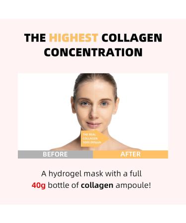 SEUMFY Collagen Face Masks - 5 000 000ppb Deep Overnight Lifting & Firming Mask - 40g x 4 | Hydrating Skincare for All Skin Types - International Shipping Available - Buy Online on GoSupps.com