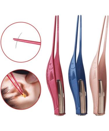 TARVIT Earwax Removal Products Flashlight Clean Tweezers Tool Ear Nose Navel Stainless Steel Tweezers Earwax Removal Care Ears (Color : Green) - Buy Online on GoSupps.com