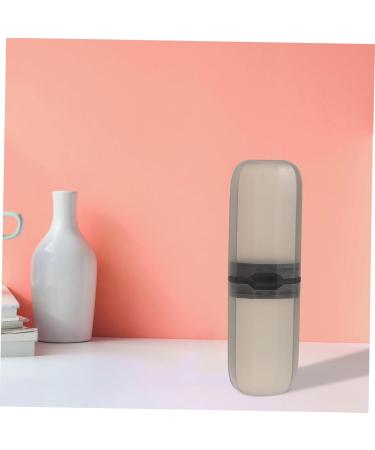 Solustrie Travel Toothbrush Storage Case - Portable Toothbrush Cover & Etui for Prosthesis Brush - Ideal for On-the-Go Hygiene - Buy Online on GoSupps.com