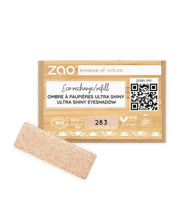 ZAO essence of nature Zao Eye Shadow 283 Rectangular Refill Golden